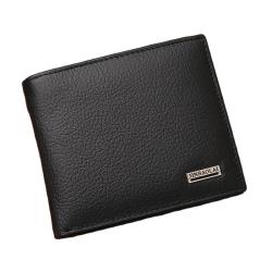 OEM178 Short Genuine Leather Men Wallets Fashion Coin Pocket Card Holder Men Purse Simple Quality Male Wallets