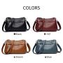 Classical vegan leather bags women handbags ladies mom brown shoulder bag cross-body leather bags