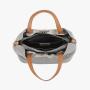 2024 Custom Logo Cowhide Genuine Leather Tote Handbag For Women Luxury With Small Bag