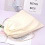 High Quality Organic Cotton Muslin Bag Double String Shopping Shoe Hat Pouch Linen Drawstring Custom Logo Cotton Dust Bag