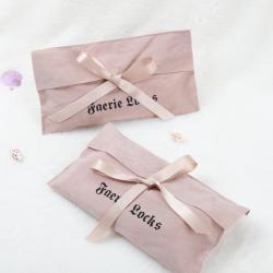 Custom Logo Printed Soft Velvet Shoe Pouch Envelope Bag For Cloth