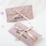 Custom Logo Printed Soft Velvet Shoe Pouch Envelope Bag For Cloth