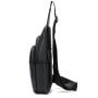Hot selling genuine leather hanging bag men's cowhide crossbody cycling backpack shoulder chest bag mobile phone bag