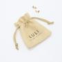 High Quality Natural Jute Burlap Packaging Wedding Jewelry Bag Custom Drawstring Packaging Jute Gift Pouch