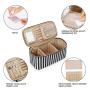 360 Dergree Rotating Organizer Makeup Storage Box With Mirror Portable Travel Makeup Beauty Bag Custom Leather Cosmetic Case