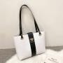 Crocodile Pattern PU Leather Ladies Shopping Tote Women Hand Bags Large Capacity Lock Strap Shoulder Bag