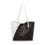 Fashion Tote Bag 2024 Women Handbags Contrast Color Women's Shoulder Bag Trendy Versatile Mommy Shopping Bag