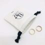 Custom Logo Printed Brush Canvas Drawstring Bag Jewelry Hairpin Brooch Packaging Wedding Promotion Use Cotton Gift Jewellery Bag