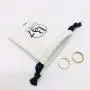 Custom Logo Printed Brush Canvas Drawstring Bag Jewelry Hairpin Brooch Packaging Wedding Promotion Use Cotton Gift Jewellery Bag