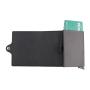 Factory Direct Mens Leather Smart Wallet RFID Card Holder Metal Aluminium Wallet for men