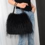 Winter large capacity fur bag 2024 new single shoulder handbag tote bag crossbody handbags fur bags
