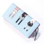 Factory Price Cute Design PU Leather Women's Long Zipper Clutch Wallet