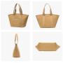 ZWY085 Wholesale New Women Solid Color Canvas Tote Bag Daily Casual Lightweight Shopping Bag Work Travel Organizer Shoulder Bag