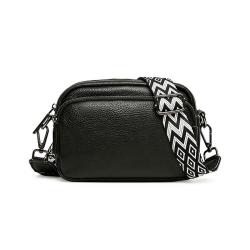 Custom handbag pu leather crossbody bag women shoulder bag black sling phone bags for ladies