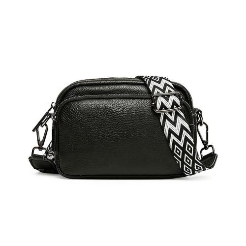 Custom handbag pu leather crossbody bag women shoulder bag black sling phone bags for ladies