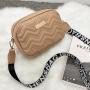 2024 Ladies Korean Wave Pattern Embroidery Bag Fashionable Single Strap Square Bag with Printed Shoulder Foreign Trade