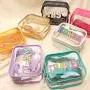 Keymay RTS Stock Custom logo 9 Color Clear Transparent PVC Messenger Bag Crossbody Shoulder Bag Shoulder Bag Women Clear Purses
