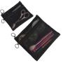 Black Mesh Zipper Storage Bags Cosmetic Makeup Pouch Travel Organizer Nylon Mesh Bag