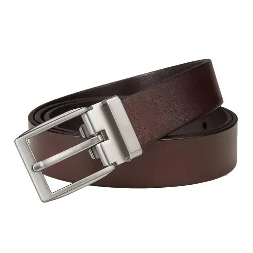 Mens leather strap business casual leather belt