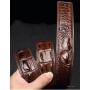 New Arrival Ceinture En Cuir Veritable Man High Quality Brand 100% Genuine Crocodile Leather Belts For Mens Manufacturers