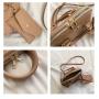 KBW032 2023 New Versatile Women Bag Fashion PU Tote Bag Fashion Shell  Package Mesh Red Ladies Handheld Shoulder Crossbody Bag