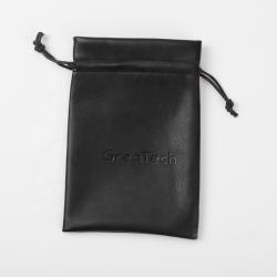 Popular High Quality Leather Pouch For Charger Super Soft Leather Gift Packaging Drawstring Bag