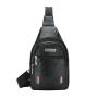 Custom Logo PU Chest Bag Men'S Mobile Phone Wallet Travel Outdoor Hiking Crossbody Bag