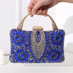 Fashion Luxury New Metal Tote Evening Bag Ladies Handbags Diamonds Banquet Clutch Bag