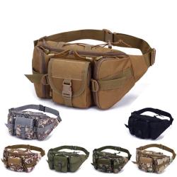 Outdoor  multi-functional  waist bag  Good Quality Fanny Pack Tactical Waist Bag With Multi Pockets for Travel Sport for Men