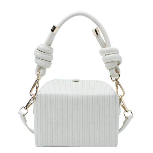 Square box bag 2024 on new vertical stripes embroidery line small handbag crossbody fashion shoulder bag