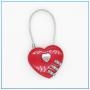 KBW389 Hot Selling Wire Rope Combination Lock Aluminum Luggage Combination Lock Wholesale Wedding Love Lock
