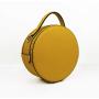 New Fashion Double Zip-around Smooth Leather Round Circle Bags High Quality Luxury Purser Small Round Bag Ladies Crossbody Bag