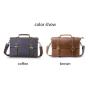 ZWY312 Wholesale Men Genuine Leather Briefcase Vintage Utility Crossbody Shoulder Bag Hot Selling Multi-compartment Laptop Bag