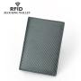 Men's Genuine Leather Passport Wallets Anti-Theft RFID Short Wallet Black Credit Card Holder Money Clip Wholesale Wallet for Man