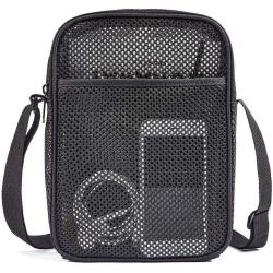 Outdoor Sports Mesh Crossbody Purse Bag See Through Mesh Adjustable Strap Shoulder Bag For Men Women