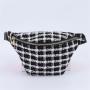 Keymay New Design RTS High Quality Gold Hardware Crossbody Strap Bag Waist Bag Belt Tweed Plaid Checkered Fanny Pack for Women