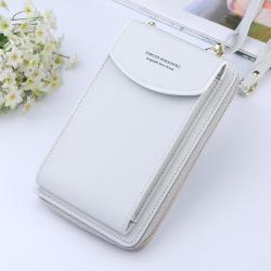 Fashion Women's Wallet Zipper & Hasp Small Change Coin Purse Female Pu Leather Shoulder Bag For Phone Card Wallet Big Capacity