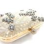 Hot Sell Fashionable Luxury Rhinestone Pearls Beaded Wedding Party Clutch Purse Ladies Bridal Evening Bags sac tendance 2024