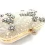 Hot Sell Fashionable Luxury Rhinestone Pearls Beaded Wedding Party Clutch Purse Ladies Bridal Evening Bags sac tendance 2024