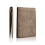 Minimalist Genuine Leather Wallet Men's Slim Wallet RFID Blocking Oil Waxed Leather Men Wallet