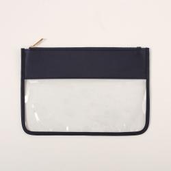 Wholesale flat candy color clear pouch blank clear zipper transparent makeup bag ladies pouch cosmetic travel pvc cosmetic bag