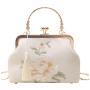 ZWY334 Chinese Style Embroidery Peony Ladies Evening Bag Elegant Silk Fashion Tassel Handbag Banquet Party Daily Shoulder Bag