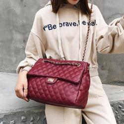 NEW Custom Leather Bag Bolsos De Mujer Hobo Bags Plaid Crossbody Bag For Women