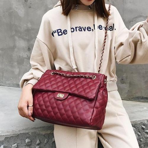 NEW Custom Leather Bag Bolsos De Mujer Hobo Bags Plaid Crossbody Bag For Women