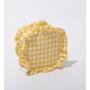 New series candy nylon lotus leaf edge cosmetic bag frills chequer make up bag colorful gingham pouch