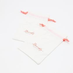 Luxury Cotton Linen Gift Skincare Product Makeup Pouch Drawstring Muslin Cotton Cosmetic Gift Bag