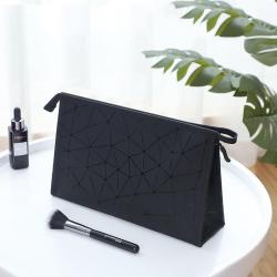 Custom Size Recycled Fashion Design Eco Friendly Chic Minimal Organizer Beauty Makeup Cosmetic Bags For Traveling