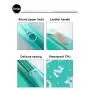 Gelory Small Waterproof Travel Mini Wash Bag Zip Pouch Kit Beauty PU Makeup Cosmetic Bag