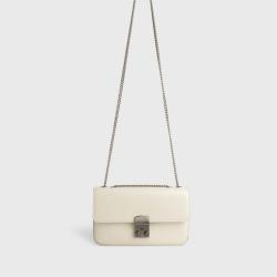 High Quality Shoulder Bag Custom logo PU Leather Message Ladies Bag Luxury Metal Chain Cross Body Bag