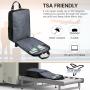 LOVEVOOK Waterproof Business Back pack with USB Port TSA Friendly Travel School Bookbag 15.6 In Laptop Backpack for Men Women